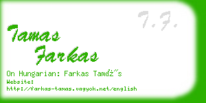 tamas farkas business card